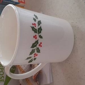 Lot of 2 - Corelle Winter Holly Coffee Cup